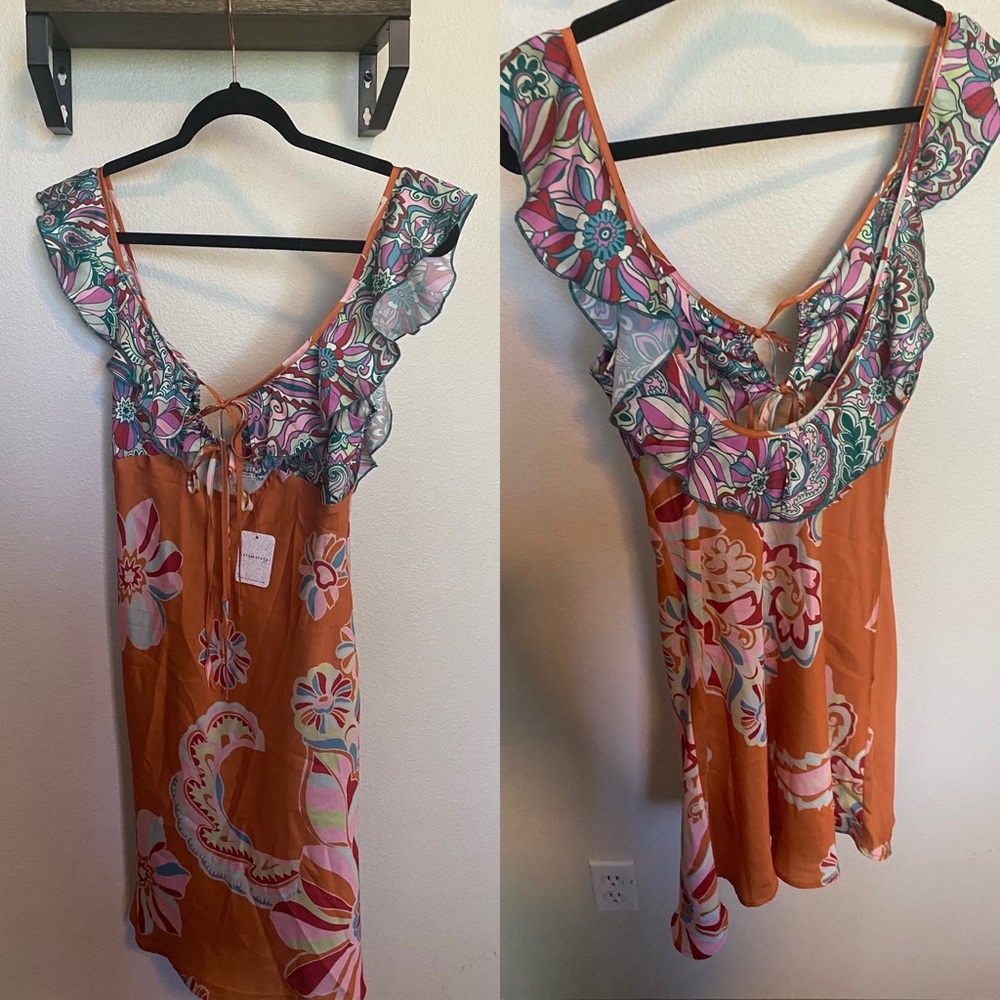NWT Free People | Free People Intimately Bali Daphne Tropical Floral Slip Dress